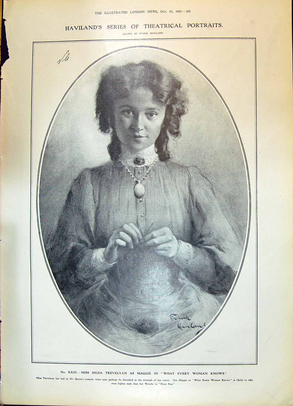 Old 1908 Hilda Trevelyan Maggie Theatre Elysees Alexandra Hospital Me 20th