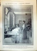 Old 1908 Patients Alexandra Hospital Children Exercises X-Ray Cameo M 20th