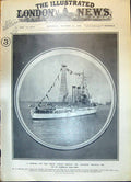 Original Old Antique Print 1908 Fighting-Top Haystack American War Ship Idaho