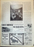 Old 1908 Ornate Interior Alberta Car Southern Belle Train Hotel Montr 20th