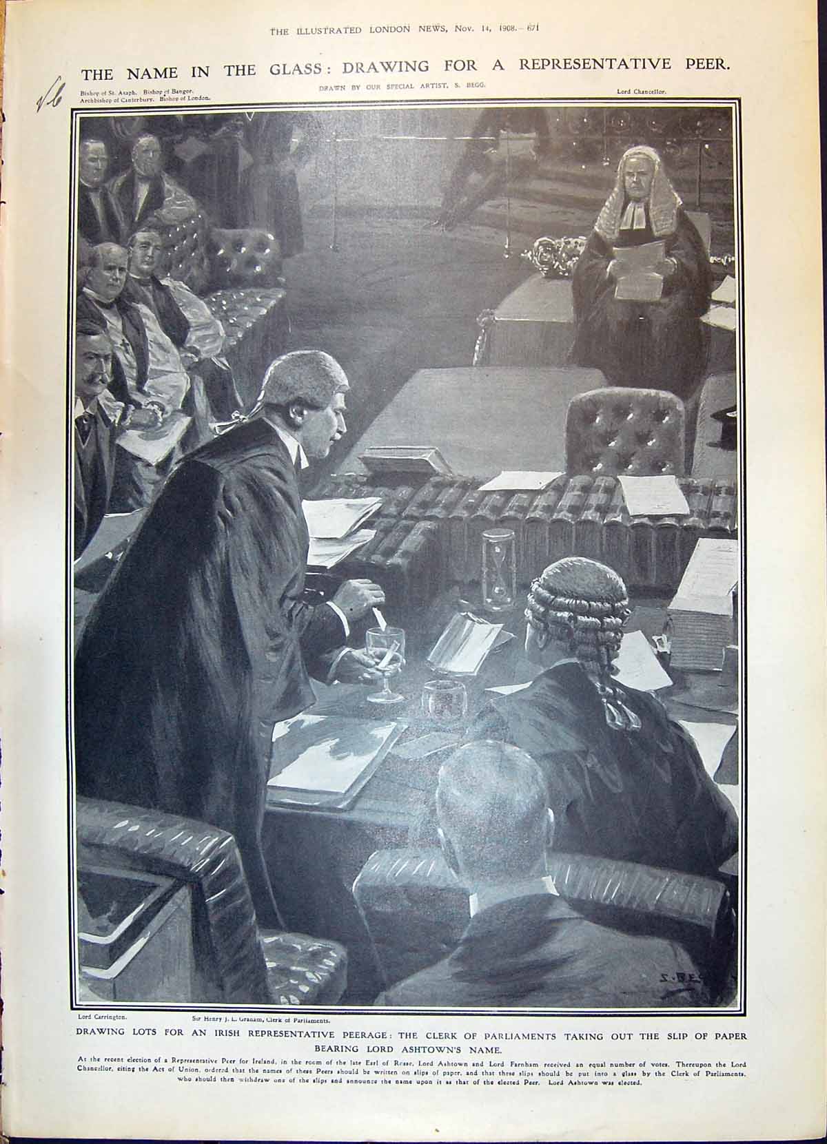 Old 1908 Lord Carrington Granam Clerk Parliaments Bishop Ashtown Farm 20th