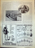 Antique Print 1908 Bellevue Hotel Philadelphia Camping Tent Vinolia Shaving