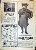 Old Print 1908 Huntley Palmer Biscuits Carron Bensons Hudson Soap Diamond 20th