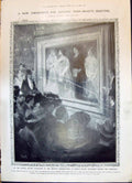 Old 1908 Gilded Frame Beauty Competition Earl'S Court King Ludwig Bav 20th