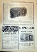 Old 1908 Advertisement Maple Furniture Bedroom Roxeth Mahogany Sanato 20th