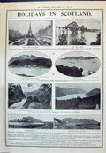 Old 1910 Scotland Edinburgh Forth Ben Nevis Oban Loch Stirling Latham 20th