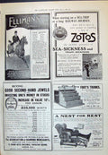 Antique Print 1910 Ellimans Embrocation Zotos Diamond Merchants Foot Trunks