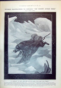 Old Print 1910 Kotuko Dog Quiquern Snow Ice DetmTurkish Court Sheik Ul- 20th