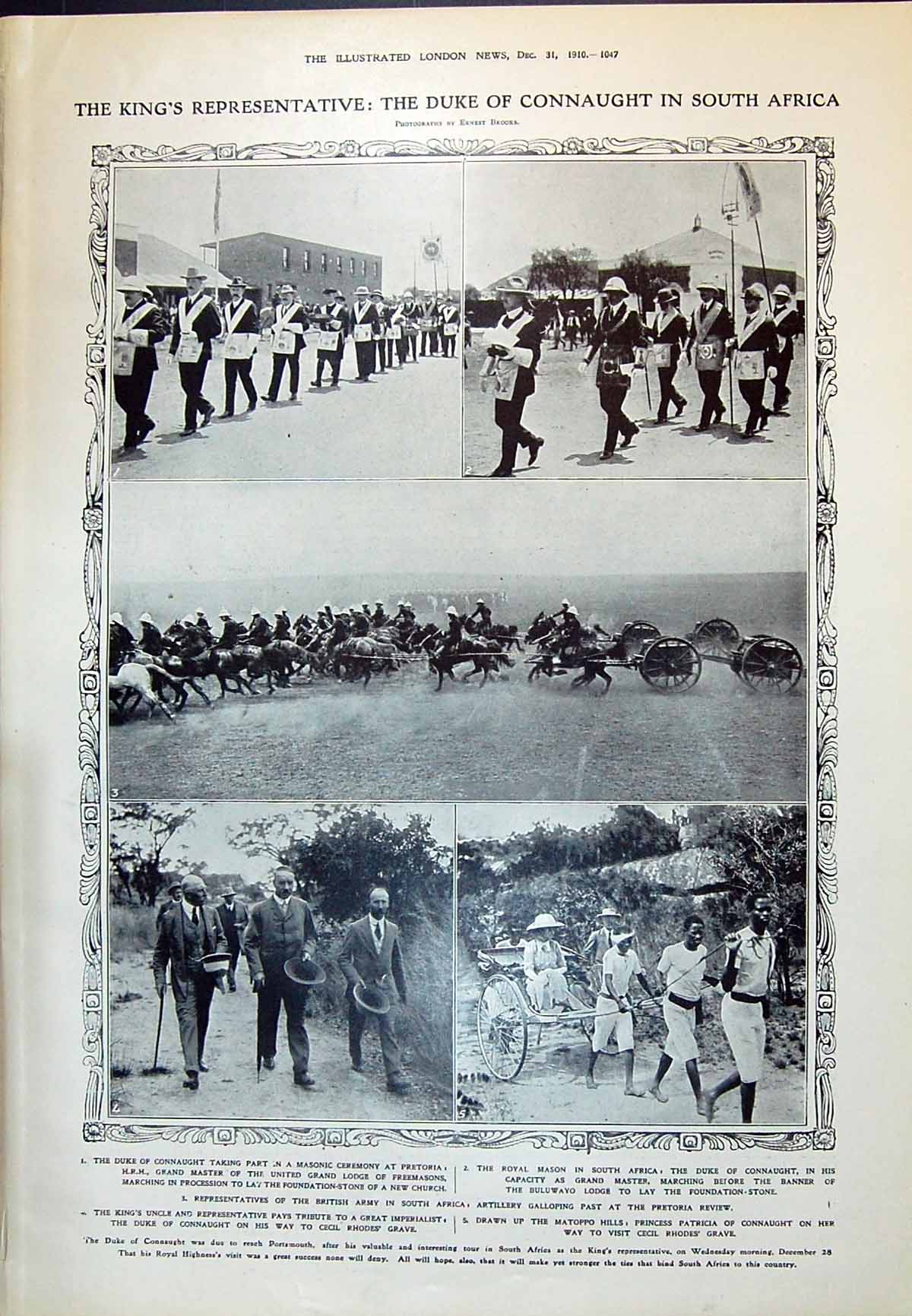 Old 1910 Duke Connaught Africa Pretoria Darwin Pasteur Leonard Hill N 20th