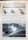 Old 1910 Gyroscopic Action Shell Ships Armour Whitworth Gun Balzac Ha 20th