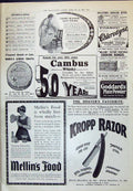 Old Print 1910 Kropp Razor Mellins Food Cambus Whisky Edinburgh Goddards 20th