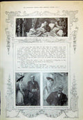 Antique Print 1910 Duke Duchess Man Bed Scene Wimperley Story Illustration