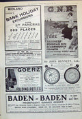 Antique Print 1910 G.W.R. Midland Railway G.N.R. Baden-Baden Bennett Goerz 20th