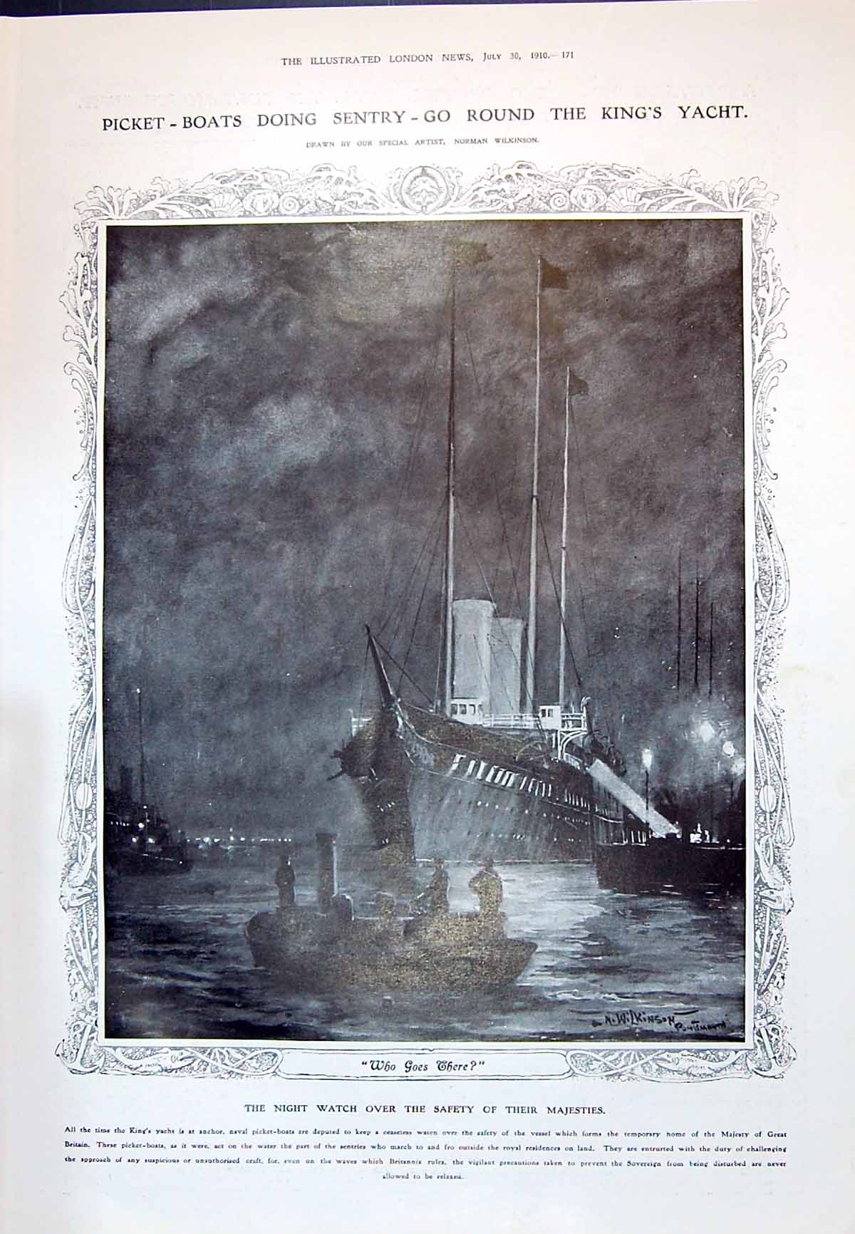 Old 1910 Picket Boats King'S Yacht Portsmouth Ships Orion Neptune Vic 20th