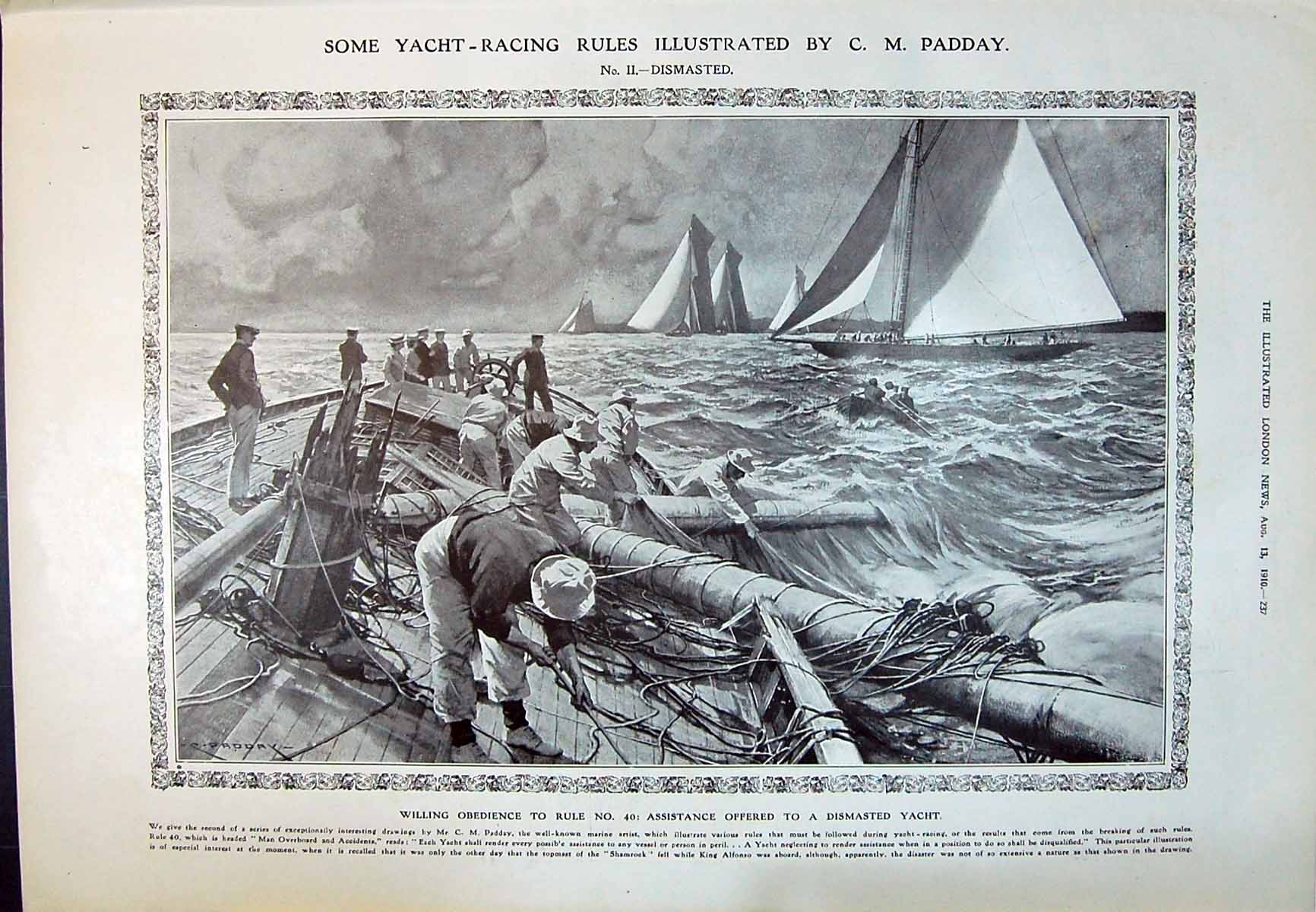 Old 1910 Yacht Racing Sport Science Ants Beetle Atelura Smaragdina An 20th