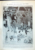 Old 1910 Festival Rice Harvest Anglo-Japanese Exhibition Battle Ship 20th