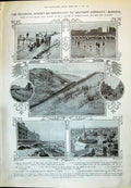 Old 1910 Borkum Germany Kaiserstrasse America Roosevelt Wild Steer Wy 20th
