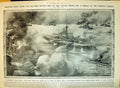 Old 1910 Battle Ship Firing Guns War Battle Funnelless Clear Deck Vic 20th