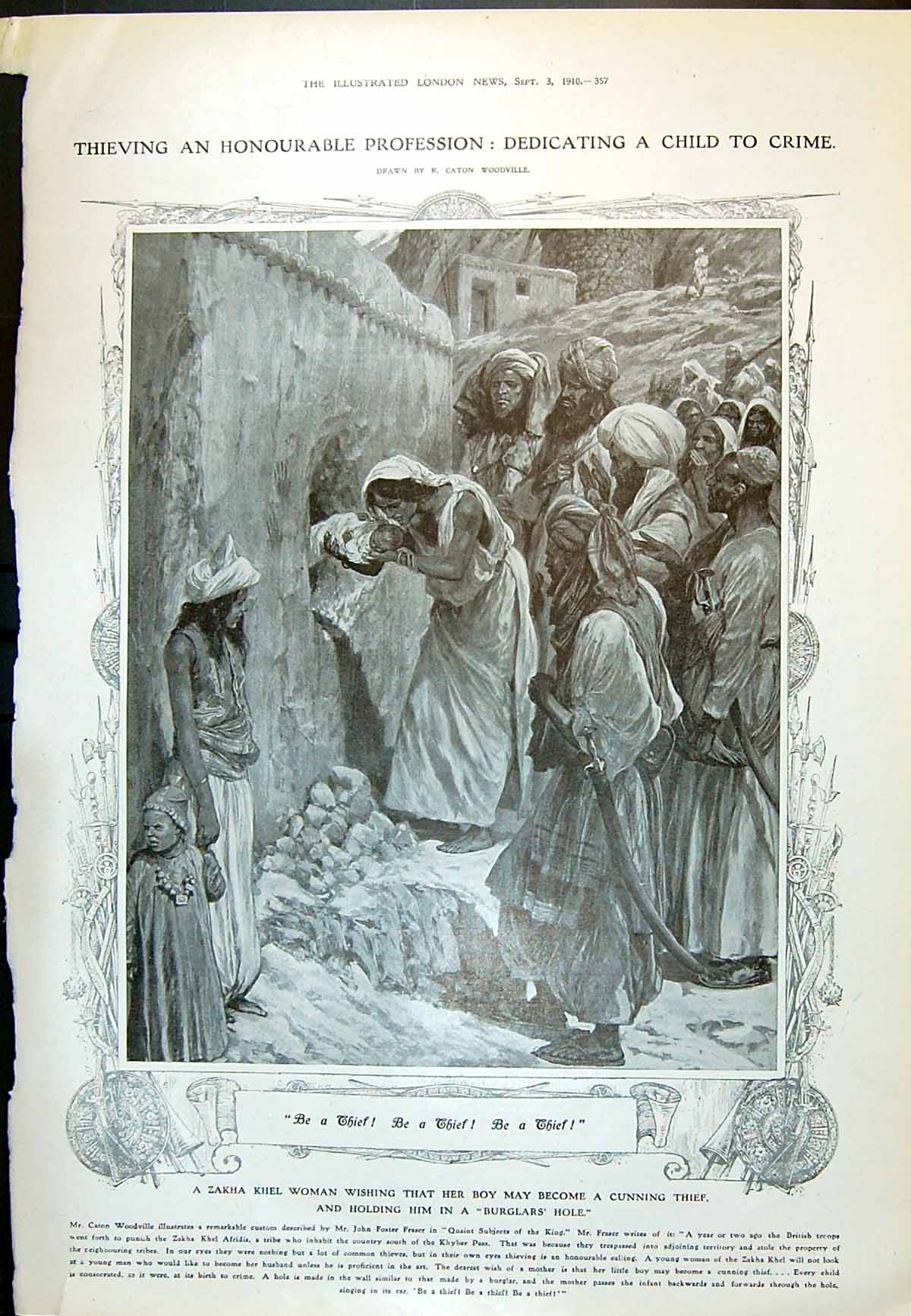 Old 1910 Zakha Woman Burglers Hole Crime Egypt Hilmi Pharaohs Delta C 20th