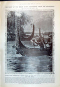 Old 1910 Solomon Island Boat Tomakos Natives Georgia Missiles Rifle S 20th