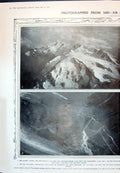 Old 1910 Mountains Glacier Leschaux Aiguille Balfrin Montanvert Chamo 20th
