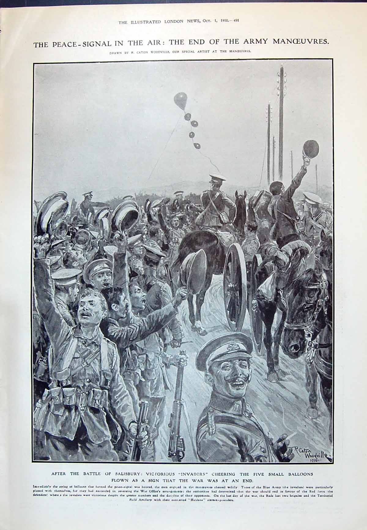 Old 1910 Battle Salisbury War Peace-Signal Balloons Chwang Lo Ying Ho 20th