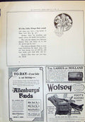 Antique Old Print 1910 Quaker Oats Allen Hanbury Food Foot'S Adjustable Chair