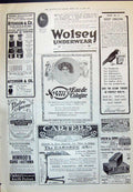 Old 1910 Wolsey Eau Cologne Carters Aitchison Binoculars Drew Trunks 20th