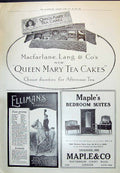 Old 1910 Macfarlane Mary Tea Cakes Ellimans Embrocation Maple London 20th