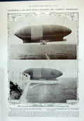 Old 1910 Launching Lifeboat Balloon America Trent Airship Lang Lupin 20th