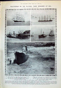 Old 1910 Ship Wrecks Preussen Kurdistan Brighton Coppename Wimborne L 20th