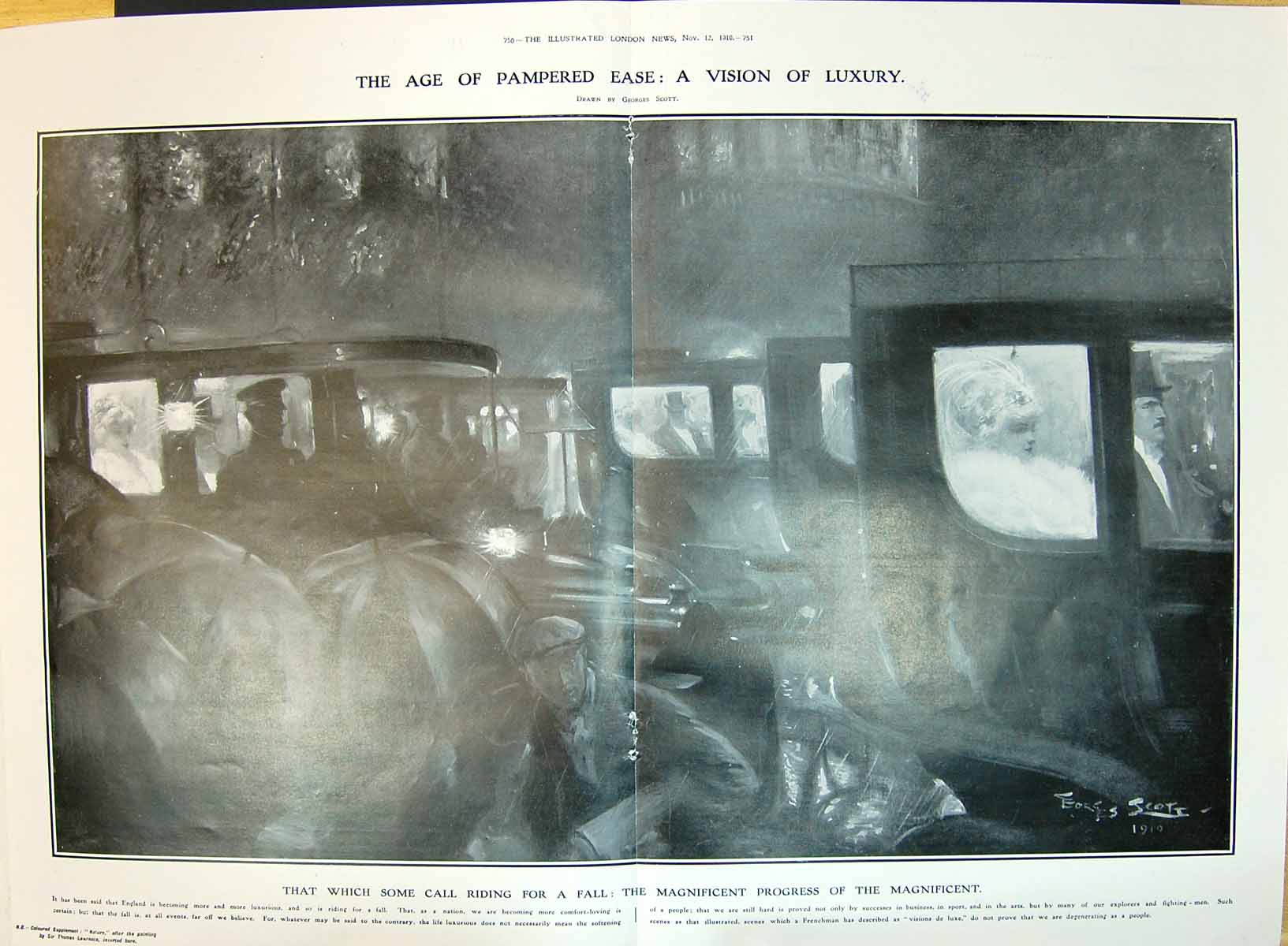 Old 1910 England Luxurious Transport Motor Car Rainy Weather Umbrella 20th