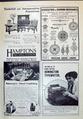 Old Print 1910 Hamptons Furniture Diamond Merchants Remington Typewriter 20th