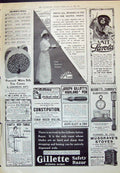 Antique Print 1910 Bengers Food Larola Gillette Safety Razor Foot Bed-Table