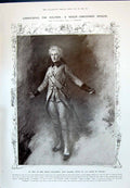 Old Print 1910 Cherubino Sier Miss Maggie Teyte Nozze Figaro Bartholomeu 20th