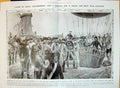 Old Antique Print 1910 War Balloon Jourdan Army Battle Fleurus Austrians 20th