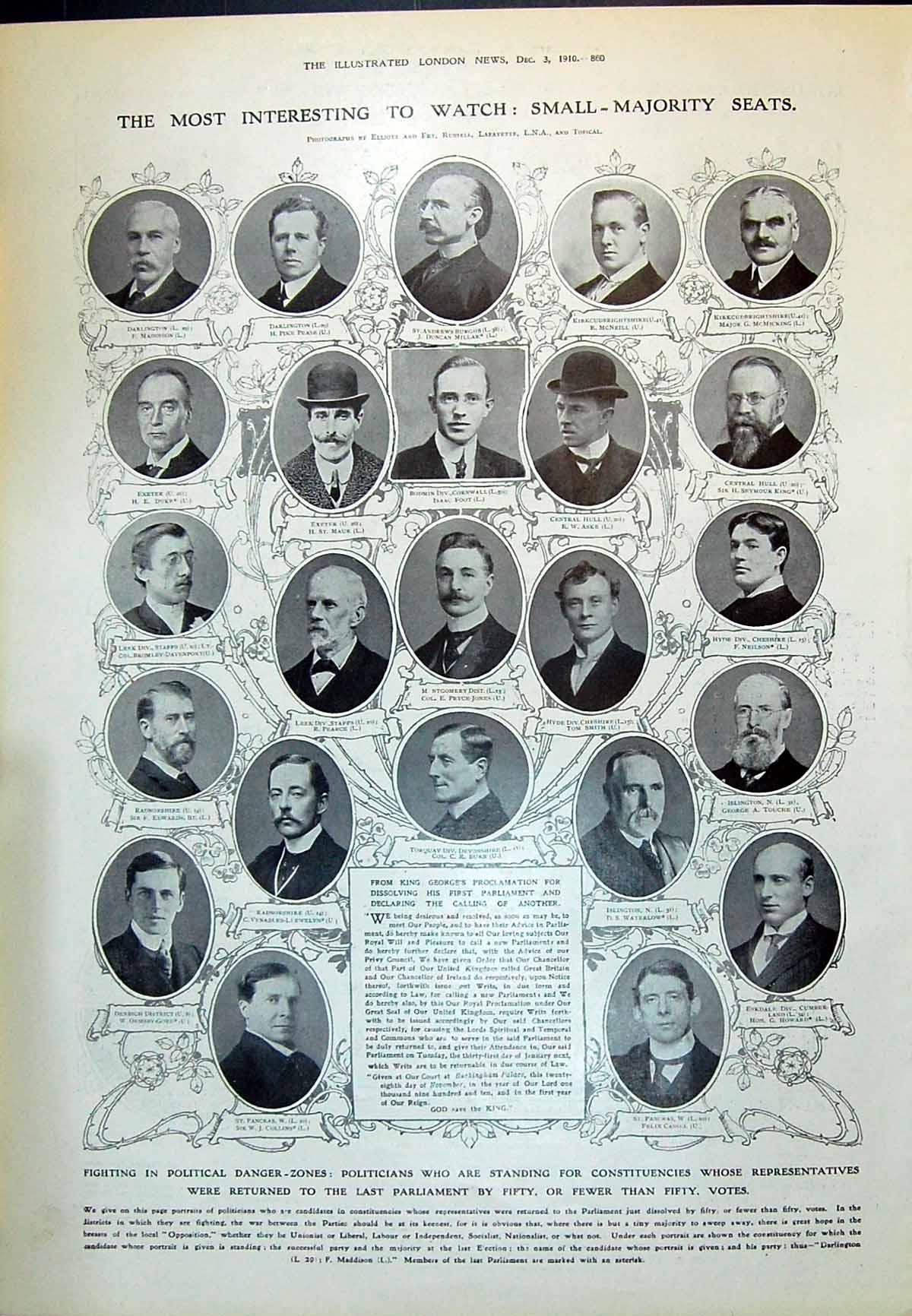 Old 1910 Parliament Foot Smith Waterlow Cassell Collins Maddison Porf 20th