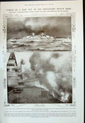 Old 1910 Brazil Dreadnoughts Ship Minas Geraes Sao Paolo Dulac Cinder 20th