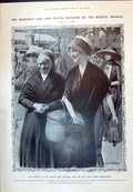 Old 1910 French Lady Peasant Cap Fashion Shawl Train Crash Willesden 20th