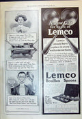 Antique Print 1910 Lemco Bouillon Spoons Benjamin Brooke Monkey Brand Soap 20th