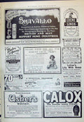Antique Old Print 1910 John Knight Calox Ushers Whisky Cräme Simon Frame Food