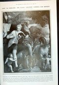 Old 1910 Mars Venus Bound Love Paolo Veronese Stilted Turf Gatherers 20th
