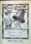 Old 1910 Mulhens Rhine Violet Eau De Cologne Reuter Piccadilly Circus 20th