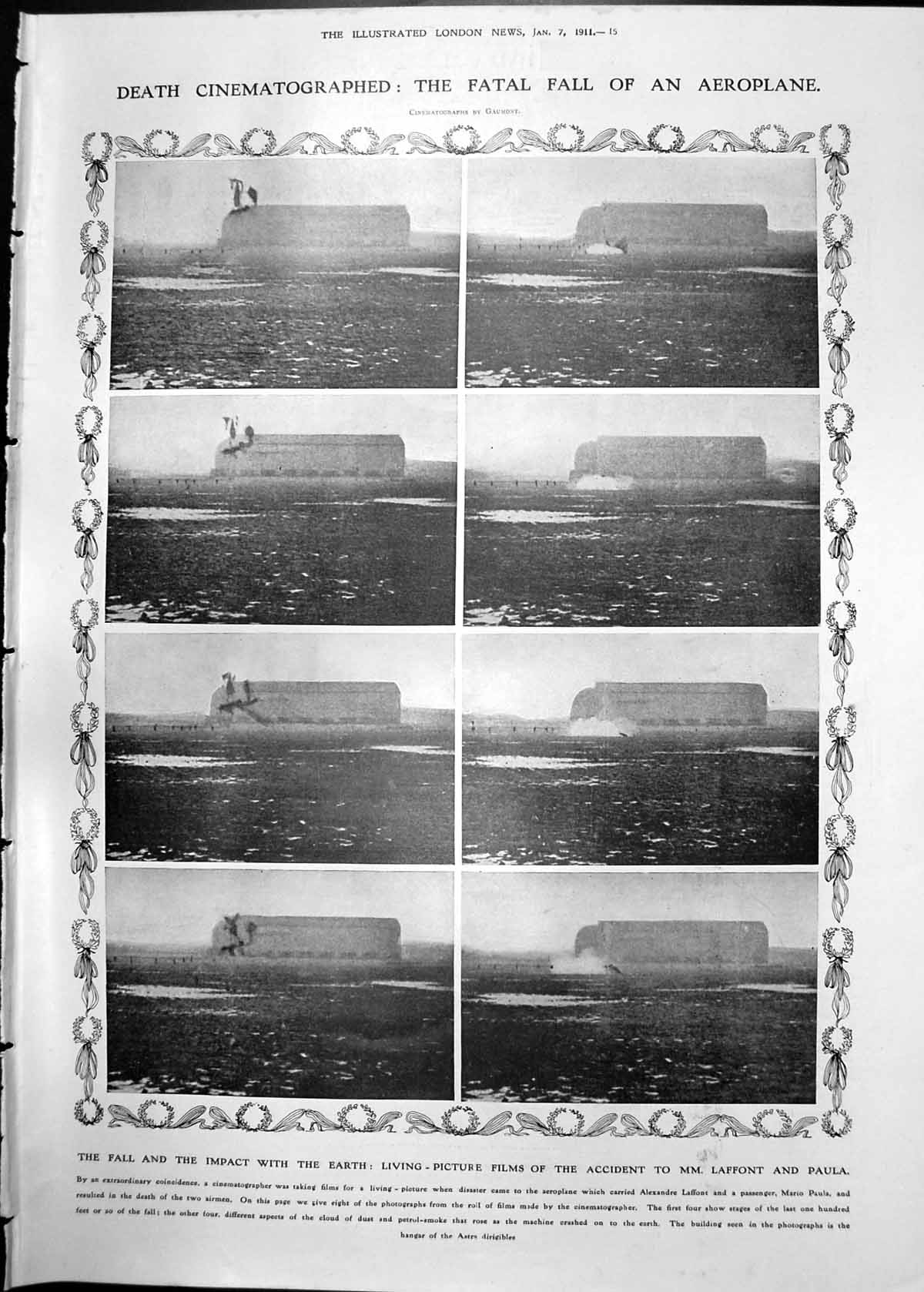 Old Death Cinematographed Fall Aeroplane Moated Houses England 1911 015RP 20th