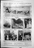 Print Scott South-Pole Quest Loading Terra Nova Sled Dogs Portraits 1911 045RP
