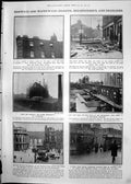Print Great Gale Fatal Accident London Whitehall From St James Park 1911 083RP