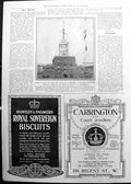 Old Print Semaphore Tower Admiralty Buildings Portsmouth Illumination 1911 1020P
