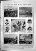 Print Railway Disaster South Wales Taff Vale Portraits M.P.S Lords 1911 115RP