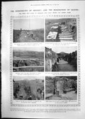 Print Crete Archaeology Excavation Remains Lizards Fight Australia 1911 207RP