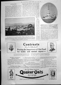 Print Messina Rebuilt Cannon Memorial Unfinished Quaker Oats Advert 1911 246P